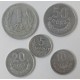 Lot 1967, 5 groszy, 10 groszy, 20 groszy, 50 groszy, 1 złoty, stan 3+/3