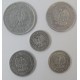 Lot 1967, 5 groszy, 10 groszy, 20 groszy, 50 groszy, 1 złoty, stan 3+/3