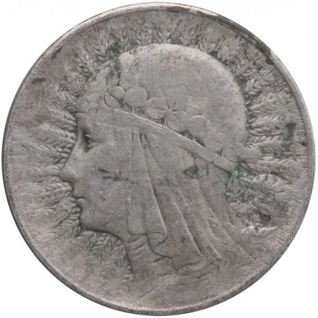 5 złotych głowa kobiety 1933, stan 3-