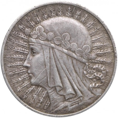 10 złotych Głowa kobiety 1932, stan 2