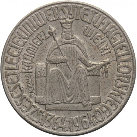 10 złotych Kazimierz Wielki próba 1964, stan 1-/2+