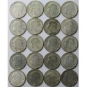 Lot: 20 x 5 złotych Głowa kobiety 1932-1934, stany 3/3+