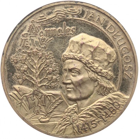 Medal, Wielcy Polacy, Jan Długosz 1415 - 1480, st. 2