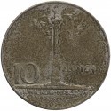 10 złotych Mała kolumna, 1966, stan 3, nalot