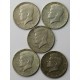 Lot: USA 5 x 1/2 dolara half dollar Kennedy 1964, stan ~2