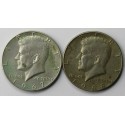 USA Lot: 2 x 1/2 dolara Kennedy 1967, 1968 srebro