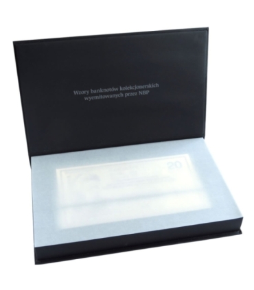 Oryginalny komplet (5 szt) wzorów banknotów kolekcjonerskich NBP