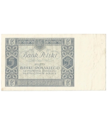 5 złotych 1930 rok, Seria EG stan 2-/3+