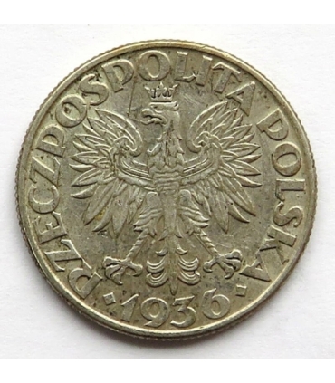 2 zł Żaglowiec 1936, stan 2-