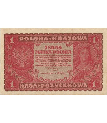 1 Marka 1919 I serja LX 123339, stan 2