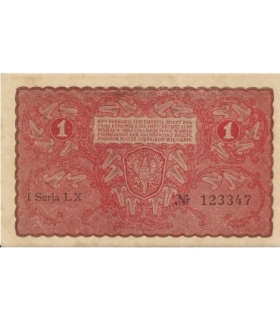 1 Marka 1919 I serja LX 123347, stan 2