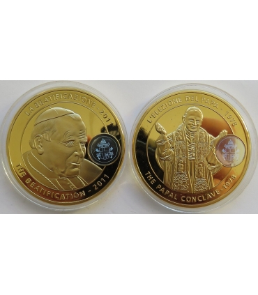 2 x medal Karol Wojtyła 2005, Jan Paweł II