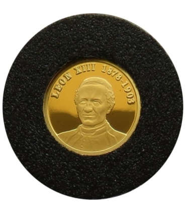 10 dolarów, Papież Leon XIII, złoto Au 999