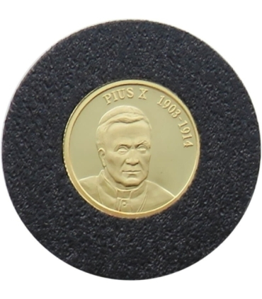 10 dolarów, Papież Pius X, złoto Au 999