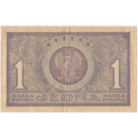 1 marka polska, 17 maja 1919, seria ICI, st. 3+