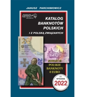 Katalog Banknotów 2022 Parchimowicz + banknot 0 euro