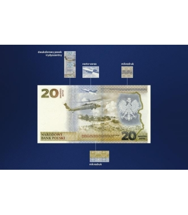 20 złotych banknot - Ochrona polskiej granicy wschodniej