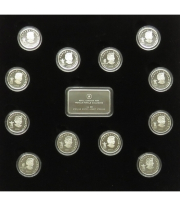 Kanada - Zestaw 12 monet + sztabka - Olimpiada Vancouver