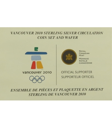 Kanada - Zestaw 12 monet + sztabka - Olimpiada Vancouver