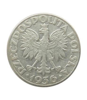 2 zł Żaglowiec 1936, stan 2-