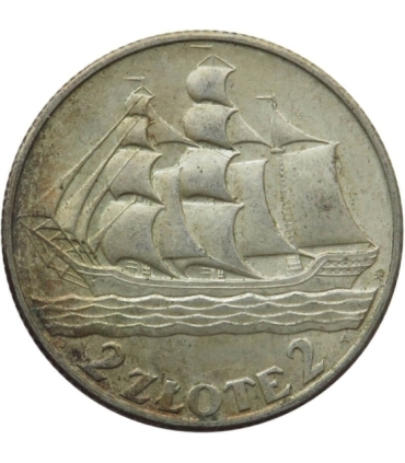2 złote Żaglowiec, 1936