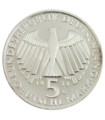 Niemcy 5 marek, 1973, Parlament frankfurcki, zafoliowana