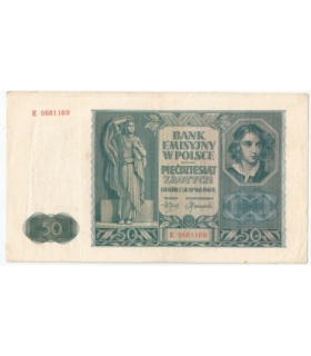 50 złotych 1941, stan 2-, Seria E 5681169