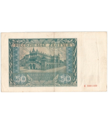 50 złotych 1941, stan 2-, Seria E 5681169