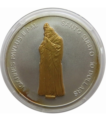 Nauru, 10 dolarów 2007, Jan Paweł II