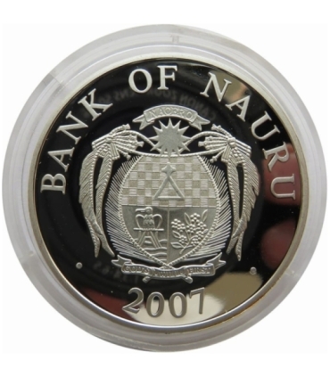 Nauru, 10 dolarów 2007, Jan Paweł II