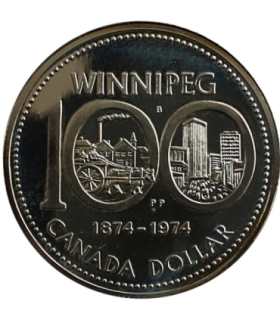 1 Dolar - 100 Lat Winnipeg 1975 r. - Kanada