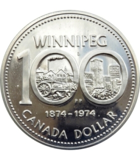 1 Dolar - 100 Lat Winnipeg 1975 r. - Kanada