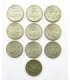 LOT 10 x 1/2 dolara Kennedy 1964-1969 srebro