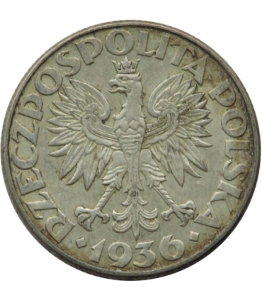 2 złote Żaglowiec 1936, stan 2-