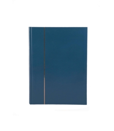 Klaser na znaczki 60 czarnych stron Leuchtturm, niebieski