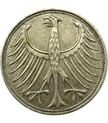 Niemcy 5 Marek 1966 J, stan 3+