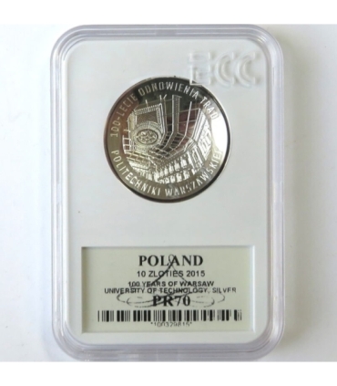 10 zł 100-lecie Politechniki Warszawskiej PR70