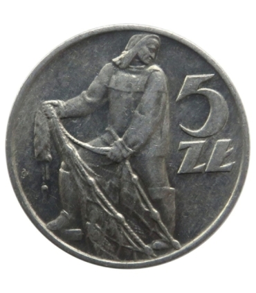 5 zł, Rybak, 1959, stan 2