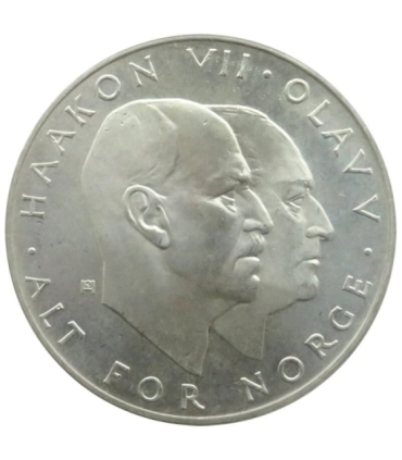 Norwegia, 25 koron 1970, 25 rocznica wyzwolenia
