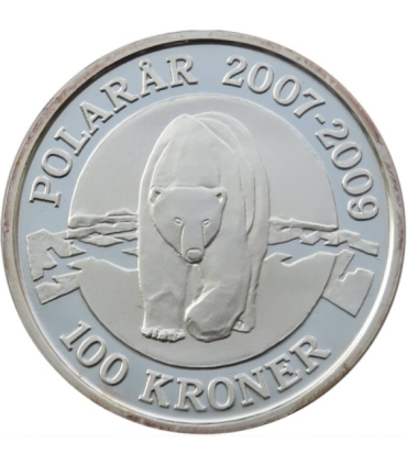 DANIA - 100 KORON 2007 - NIEDŹWIEDŹ POLARNY