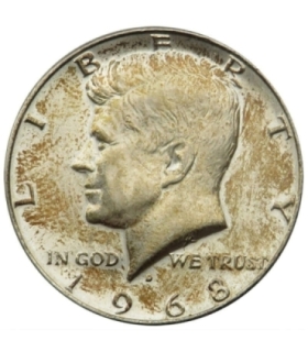 USA 1/2 dolara half dollar 1968 srebro