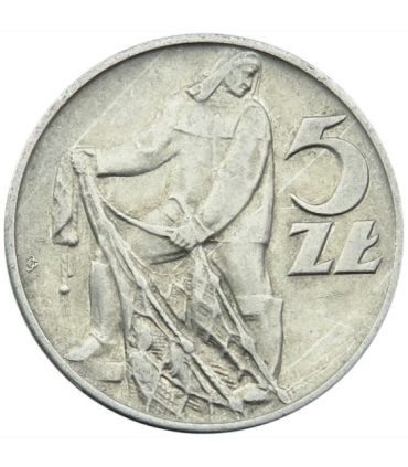 5 zł, Rybak, 1959, stan 2+