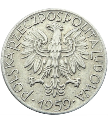 5 zł, Rybak, 1959, stan 2+