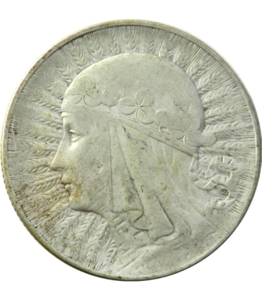 5 zł, Głowa kobiety, 1933, stan 3