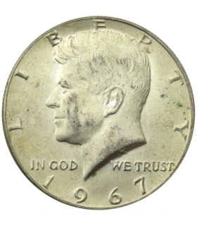 USA 1/2 dolara half dollar Kennedy stan 2 1967