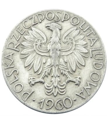 5 zł rybak, 1960, stan 2+