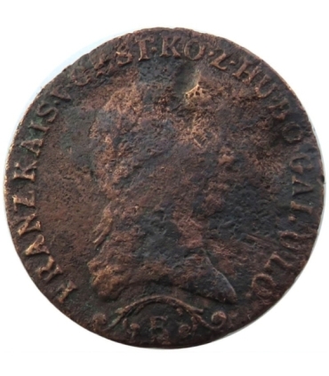 1 krajcar, kreutzer, 1812, znak menniczy B, stan 4