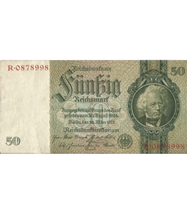 50 marek 1933, R 0878998, stan 2-