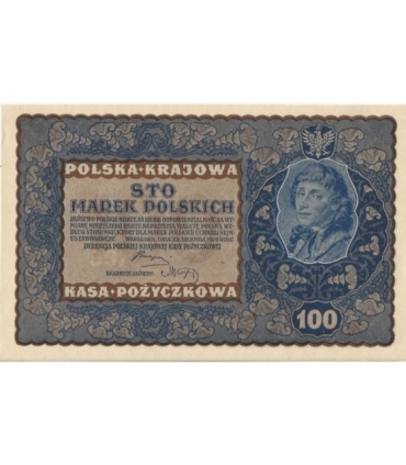 100 marek 1919 stan 1-, IE Serja Z nr 936865