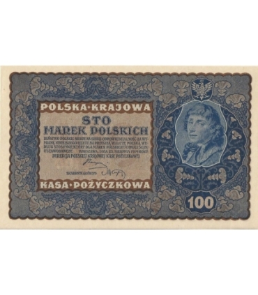 100 marek 1919 stan 1-, IE Serja Z nr 936867